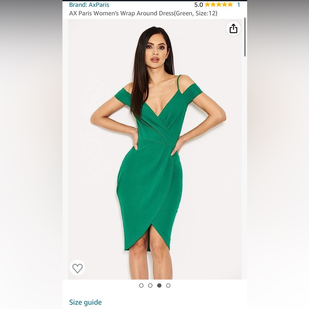 Green Wrap Dress Amazon